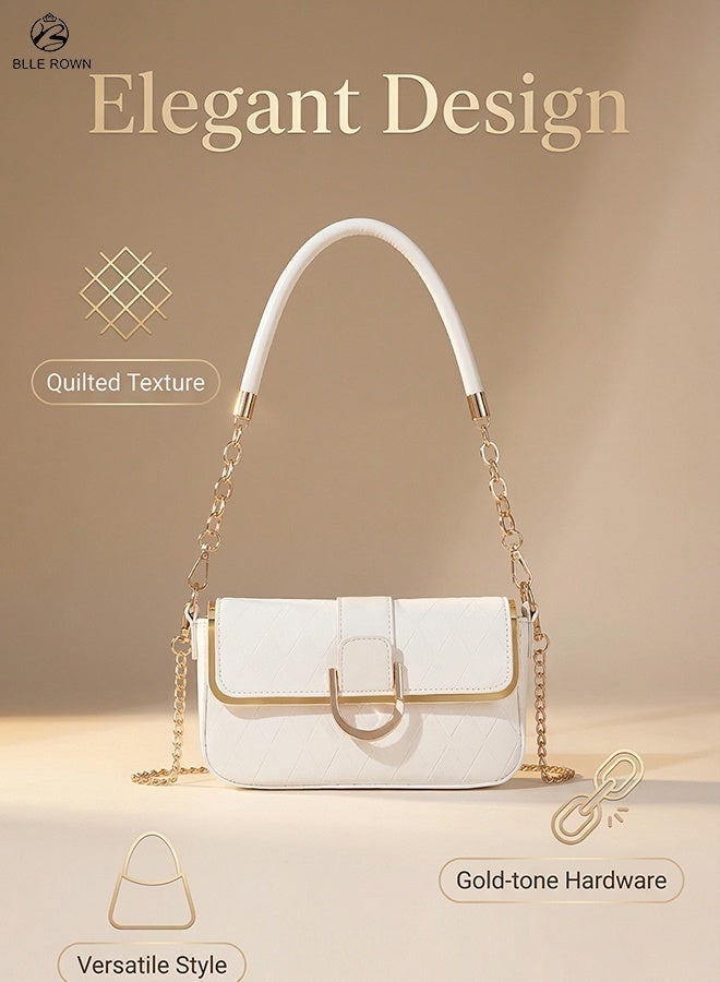 بليه روان شنطة يد نسائية شنطة كتف كروس فاخرة مع حزام سلسلة أنيق شنط نسائية بستايل عصري مثالية للتسوق والعمل والسفر - Image 3